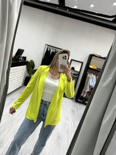 Blazer largo crep sastre