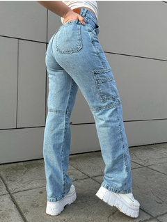 Wide leg cargo con cadena - comprar online