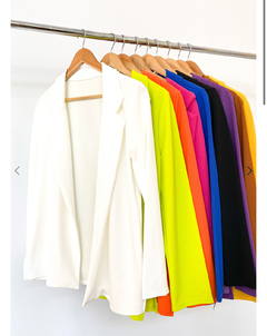 Blazer largo crep sastre - tienda online