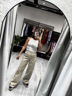 WIDE LEG beige