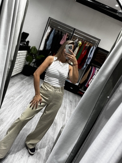 WIDE LEG beige - Seprimoda