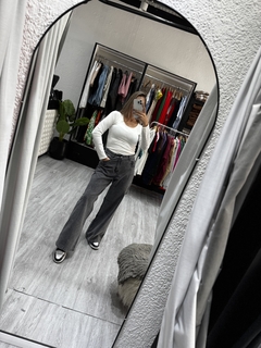 WIDE LEG gris - tienda online