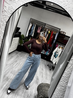 WIDE LEG celeste - Seprimoda