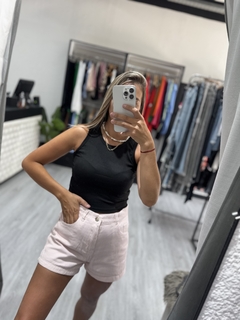 Short rayado mom