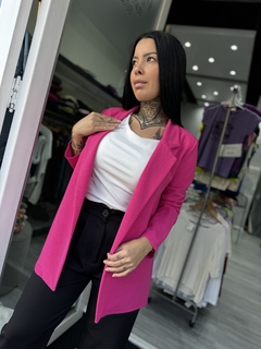 Blazer largo crep sastre