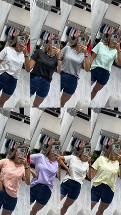 Remera Zara básica algodón en internet