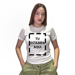 Baby Tee personalizada estampa adelante - comprar online
