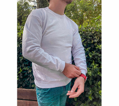 Buzo cuello redondo blanco - comprar online