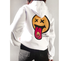 Buzo hoodie Smiley White Louis