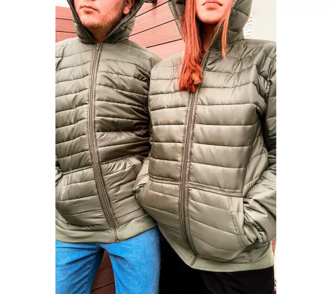 Campera Inflable Verde militar