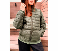 Campera Inflable Verde militar - comprar online