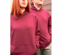 Buzo hoodie bordo