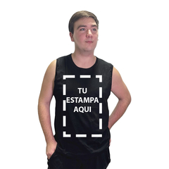 Musculosa hombre personalizada de algodón estampa adelante - comprar online
