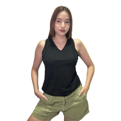 Musculosa mujer personalizada de algodón estampa adelante - Kev-Dylan