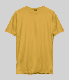 Remeras lisa mostaza