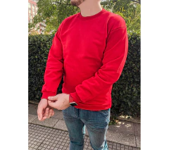 Buzo cuello redondo rojo - comprar online