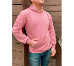 Buzo hoodie rosa pastel en internet