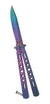 Mariposa Navaja Balisong Tactica Tornasolada Rainbow - comprar online