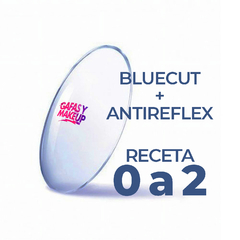Cristales Blue Cut y Antireflex - Aumento 0 a 2