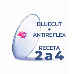 Cristales Blue Cut y Antireflex - Aumento 2 a 4