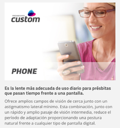 Cristales Multifocales Phone + Antireflex - comprar online