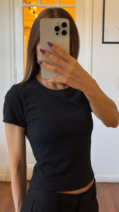 Remera Mica Negro - Maison L´Avenue