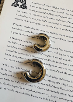 Argollas Puffy M (Silver) - Maison L´Avenue