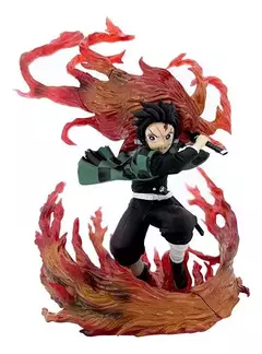 FIGURA TANJIRO KAMADO FUEGO - DEMON SLAYER 22CM - comprar online