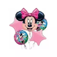 SET DE 5 GLOBOS METALIZADOS- MINNIE
