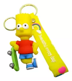 LLAVERO 3D SIMPSON BART PATINETA