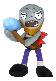 PELUCHE PREMIUM ZOMBIE CON MARTILLO 24CM - PLANTAS VS ZOMBIE en internet