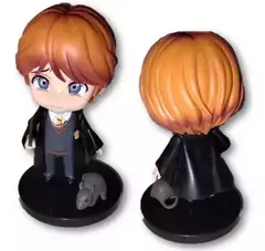 FIGURA GASHAPON HARRY POTTER RON y RATA 8 CM