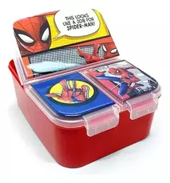 TUPPER SADWICHERA SPIDERMAN CON DIVISIONES HERMETICO - MARVEL