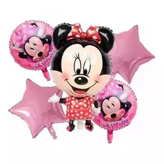 SET DE 5 GLOBOS METALIZADOS- Minnie