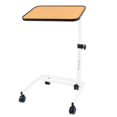 Mesa Hospitalaria Regulable Rebatible Con Ruedas Y Frenos