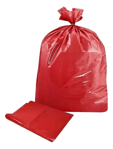 Bolsa Residuos 45x60cm Roja 40 Micrones X50 Unidades