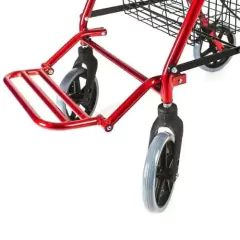 Andador Ortopédico Aluminio Con Asiento Apoyapiés Canasto - Ortopedia Libertad Srl