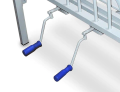 Cama Ortopédica Manual Con Barandas Pintadas - comprar online