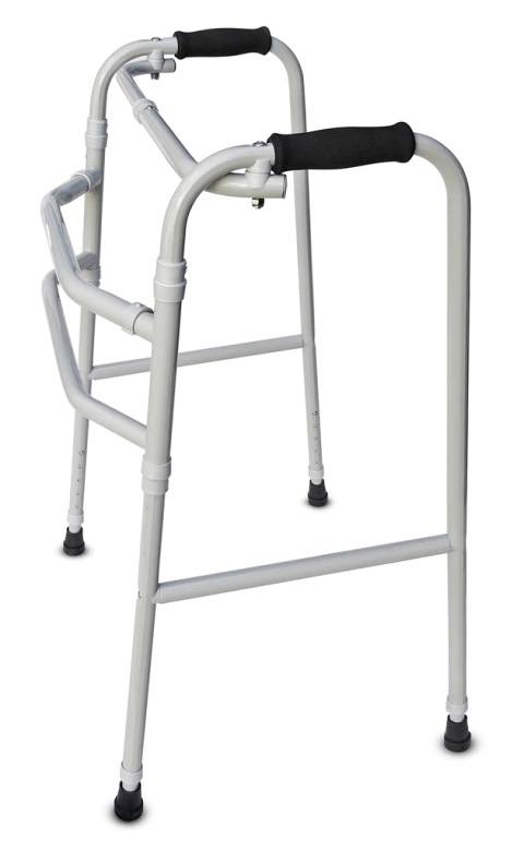 Andador De Hierro reforzado hasta 120kg plegable regulable