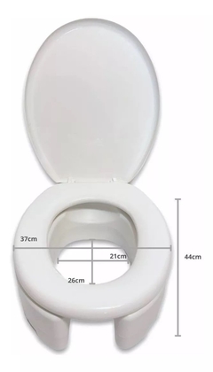 Asiento Suplemento Eleva Inodoro Reforzado Hasta 150 Kilos - comprar online