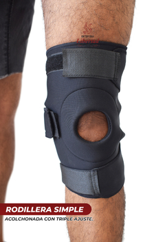 Rodillera Abierta de Neoprene Triple Ajuste en internet