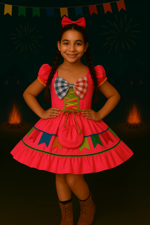 Vestido Junino Juvenil Melissa - comprar online