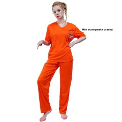 Fantasia Presidiária Feminina Adulto