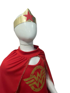 Fantasia Mulher Maravilha Infantil - Varinha Mágica Fantasias