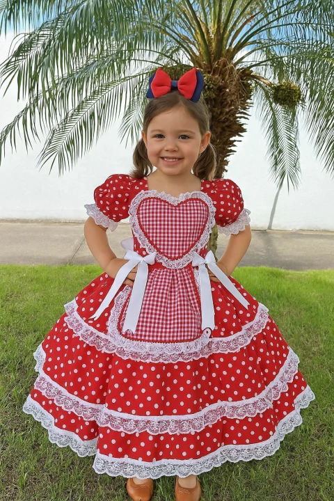 Vestido Junino Infantil – Amor de Festa - comprar online
