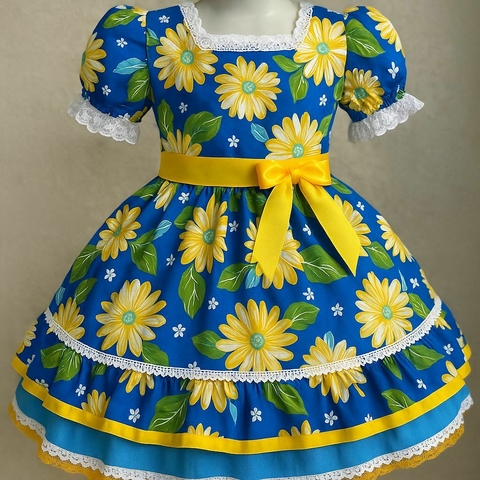 Vestido Junino Infantil Flor Encantada - comprar online