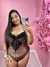 Body YASMIM - Tulê Animal Print + Renda - loja online