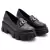 Mocassim Tratorado Feminino Preto Com Corrente Confort na internet