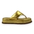 Chinelo de Dedo Dourado Metálico na internet