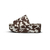 Tamanco Plataforma Super Leve Vaca Marrom - comprar online